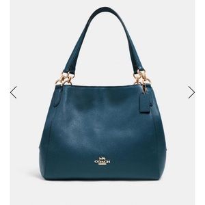 Coach Hallie Shoulder Bag (color Peacock)